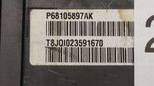 2015 Chrysler 200 Instrument Cluster Speedometer Gauges P/N:P68105897AI P68105897AK Fits OEM Used Auto Parts - Oemusedautoparts1.com