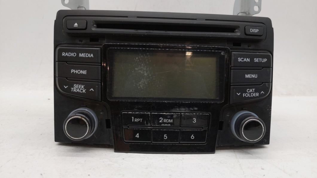 2012-2015 Hyundai Sonata Radio AM FM Cd Player Receiver Replacement P/N:96180-3Q600 96180-3Q700 Fits 2012 2013 2014 2015 OEM Used Auto Parts - Oemusedautoparts1.com