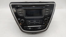 2014-2016 Hyundai Elantra Radio AM FM Cd Player Receiver Replacement P/N:961703X156GU 96170-3X156GU Fits 2014 2015 2016 OEM Used Auto Parts - Oemusedautoparts1.com