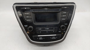 2014-2016 Hyundai Elantra Radio AM FM Cd Player Receiver Replacement P/N:961703X156GU 96170-3X156GU Fits 2014 2015 2016 OEM Used Auto Parts - Oemusedautoparts1.com