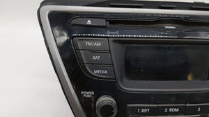 2014-2016 Hyundai Elantra Radio AM FM Cd Player Receiver Replacement P/N:961703X156GU 96170-3X156GU Fits 2014 2015 2016 OEM Used Auto Parts - Oemusedautoparts1.com