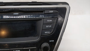 2014-2016 Hyundai Elantra Radio AM FM Cd Player Receiver Replacement P/N:961703X156GU 96170-3X156GU Fits 2014 2015 2016 OEM Used Auto Parts - Oemusedautoparts1.com