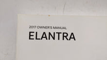 2017 Hyundai Elantra Owners Manual Book Guide OEM Used Auto Parts - Oemusedautoparts1.com