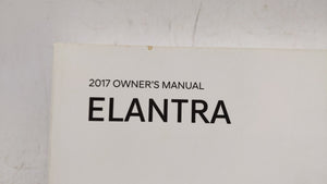 2017 Hyundai Elantra Owners Manual Book Guide OEM Used Auto Parts - Oemusedautoparts1.com