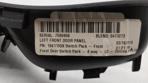 2012-2018 Ford Focus Master Power Window Switch Replacement Driver Side Left P/N:F1ET-14A132-AB AM5T-14A132-AA Fits OEM Used Auto Parts - Oemusedautoparts1.com