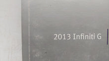 2013 Infiniti G35 Owners Manual Book Guide OEM Used Auto Parts - Oemusedautoparts1.com