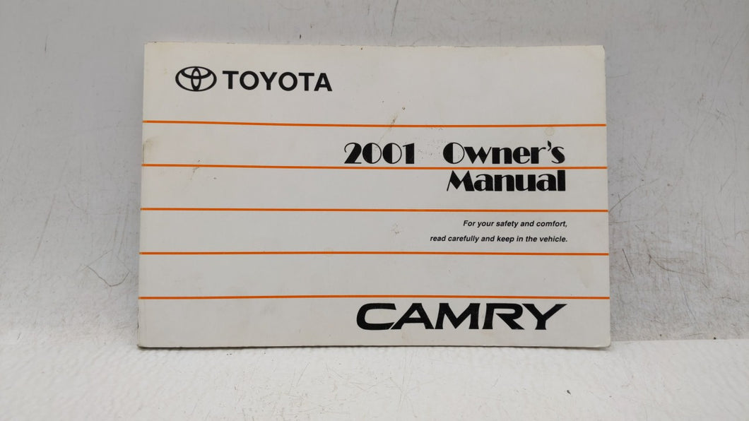 2001 Toyota Camry Owners Manual Book Guide OEM Used Auto Parts - Oemusedautoparts1.com