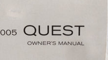 2005 Nissan Quest Owners Manual Book Guide OEM Used Auto Parts - Oemusedautoparts1.com