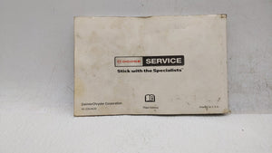 2006 Dodge Charger Owners Manual Book Guide OEM Used Auto Parts - Oemusedautoparts1.com