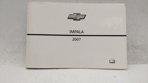 2007 Chevrolet Impala Owners Manual Book Guide OEM Used Auto Parts - Oemusedautoparts1.com