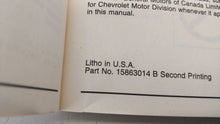 2007 Chevrolet Impala Owners Manual Book Guide OEM Used Auto Parts - Oemusedautoparts1.com