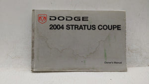 2004 Dodge Stratus Owners Manual Book Guide OEM Used Auto Parts - Oemusedautoparts1.com