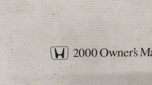 2000 Honda Accord Owners Manual Book Guide OEM Used Auto Parts - Oemusedautoparts1.com