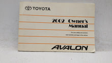 2002 Toyota Avalon Owners Manual Book Guide OEM Used Auto Parts - Oemusedautoparts1.com