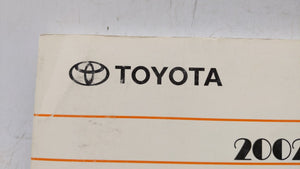 2002 Toyota Avalon Owners Manual Book Guide OEM Used Auto Parts - Oemusedautoparts1.com