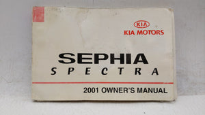 2001 Kia Spectra Owners Manual Book Guide OEM Used Auto Parts - Oemusedautoparts1.com