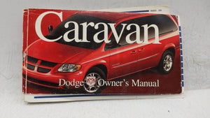 2000 Dodge Caravan Owners Manual Book Guide OEM Used Auto Parts - Oemusedautoparts1.com