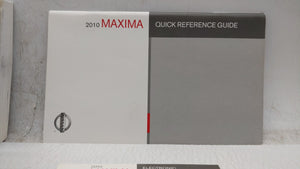 2010 Nissan Maxima Owners Manual Book Guide OEM Used Auto Parts - Oemusedautoparts1.com