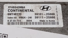 2011-2014 Hyundai Sonata PCM Engine Computer ECU ECM PCU OEM P/N:39101-2G667 39101-2G669 Fits 2011 2012 2013 2014 OEM Used Auto Parts - Oemusedautoparts1.com