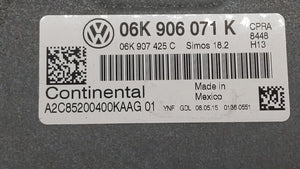 2015 Volkswagen Passat PCM Engine Computer ECU ECM PCU OEM P/N:06K 906 071 K Fits OEM Used Auto Parts - Oemusedautoparts1.com