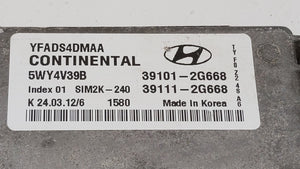 2011-2014 Hyundai Sonata PCM Engine Computer ECU ECM PCU OEM P/N:39101-2G667 39111-2G667 Fits 2011 2012 2013 2014 OEM Used Auto Parts - Oemusedautoparts1.com