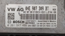 2019 Volkswagen Jetta PCM Engine Computer ECU ECM PCU OEM P/N:04E 907 309 BT 04E907309BT Fits OEM Used Auto Parts - Oemusedautoparts1.com