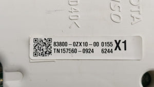 2014-2016 Toyota Corolla Instrument Cluster Speedometer Gauges P/N:83800-0ZX10-00 Fits 2014 2015 2016 OEM Used Auto Parts - Oemusedautoparts1.com