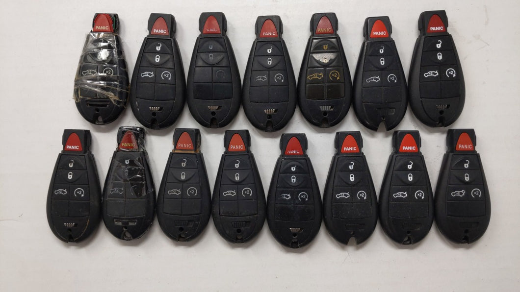 Lot of 15 Aftermarket Keyless Entry Remote Fob MIXED FCC IDS MIXED PART - Oemusedautoparts1.com