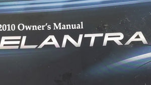 2010 Hyundai Elantra Owners Manual Book Guide OEM Used Auto Parts - Oemusedautoparts1.com