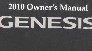 2010 Hyundai Genesis Owners Manual Book Guide OEM Used Auto Parts - Oemusedautoparts1.com