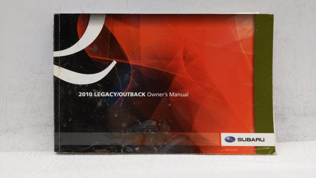 2010 Subaru Legacy Owners Manual Book Guide P/N:OUTBACK OEM Used Auto Parts - Oemusedautoparts1.com