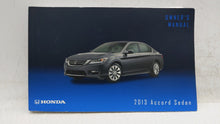 2013 Honda Accord Owners Manual Book Guide P/N:SEDAN OEM Used Auto Parts - Oemusedautoparts1.com