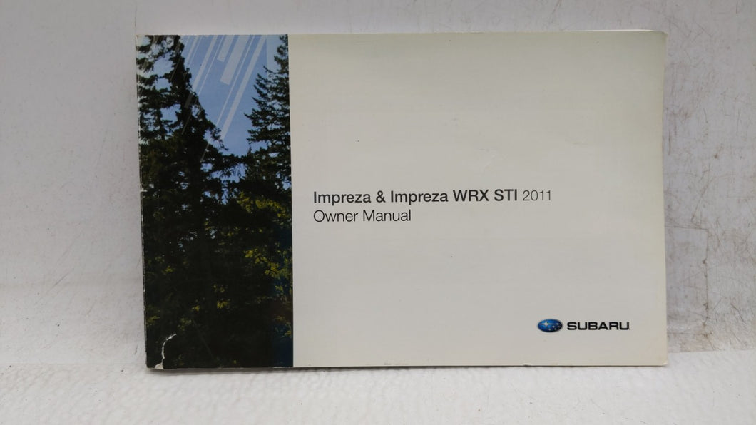 2011 Subaru Impreza Owners Manual Book Guide P/N:IMPREZA WRX STI OEM Used Auto Parts - Oemusedautoparts1.com