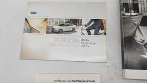 2015 Ford Fusion Owners Manual Book Guide OEM Used Auto Parts - Oemusedautoparts1.com