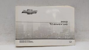 2012 Chevrolet Traverse Owners Manual Book Guide OEM Used Auto Parts