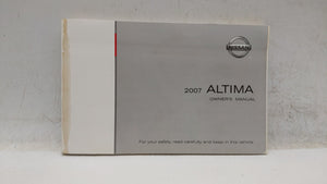 2007 Nissan Altima Owners Manual Book Guide OEM Used Auto Parts