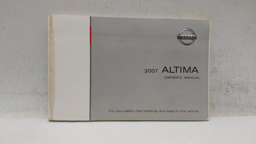 2007 Nissan Altima Owners Manual Book Guide OEM Used Auto Parts