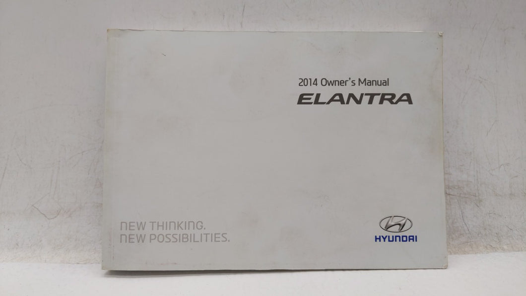 2014 Hyundai Elantra Owners Manual Book Guide OEM Used Auto Parts