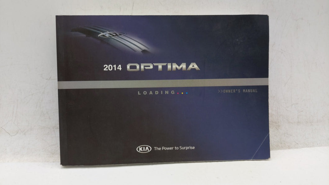 2014 Kia Optima Owners Manual Book Guide OEM Used Auto Parts