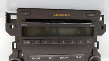 2007-2009 Lexus Es350 Radio AM FM Cd Player Receiver Replacement P/N:86120-33720-1 86120-33720 Fits 2007 2008 2009 OEM Used Auto Parts - Oemusedautoparts1.com