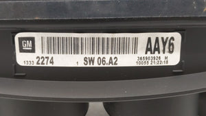 2011 Buick Regal Instrument Cluster Speedometer Gauges P/N:13332274 Fits OEM Used Auto Parts - Oemusedautoparts1.com
