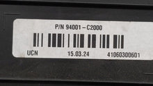 2015 Hyundai Sonata Instrument Cluster Speedometer Gauges P/N:94001-C2000 Fits OEM Used Auto Parts - Oemusedautoparts1.com