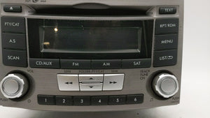 2012-2014 Subaru Legacy Radio AM FM Cd Player Receiver Replacement P/N:86201AJ61A Fits 2012 2013 2014 OEM Used Auto Parts - Oemusedautoparts1.com