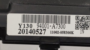 2014-2016 Kia Forte Instrument Cluster Speedometer Gauges Fits 2014 2015 2016 OEM Used Auto Parts - Oemusedautoparts1.com