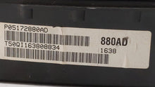 2009 Chrysler 300 Instrument Cluster Speedometer Gauges P/N:P05172880AF P05172880AD Fits OEM Used Auto Parts - Oemusedautoparts1.com