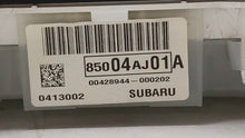 2013-2014 Subaru Legacy Instrument Cluster Speedometer Gauges P/N:85004AJ01A Fits 2013 2014 OEM Used Auto Parts - Oemusedautoparts1.com