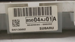 2013-2014 Subaru Legacy Instrument Cluster Speedometer Gauges P/N:85004AJ01A Fits 2013 2014 OEM Used Auto Parts - Oemusedautoparts1.com