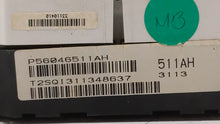 2011-2014 Dodge Avenger Instrument Cluster Speedometer Gauges P/N:P56046511AH P56046513AH Fits 2011 2012 2013 2014 OEM Used Auto Parts - Oemusedautoparts1.com