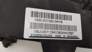 2011-2014 Hyundai Sonata Fusebox Fuse Box Panel Relay Module P/N:VS912003Q071MG VSQFHE2370F0175 Fits 2011 2012 2013 2014 OEM Used Auto Parts - Oemusedautoparts1.com