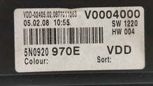 2009 Volkswagen Tiguan Instrument Cluster Speedometer Gauges P/N:5N0920970F 5N0920970E Fits OEM Used Auto Parts - Oemusedautoparts1.com